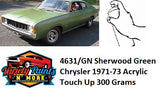 4631/GN Sherwood Green Metallic Standard Chrysler Acrylic Touch Up Paint 300 Grams