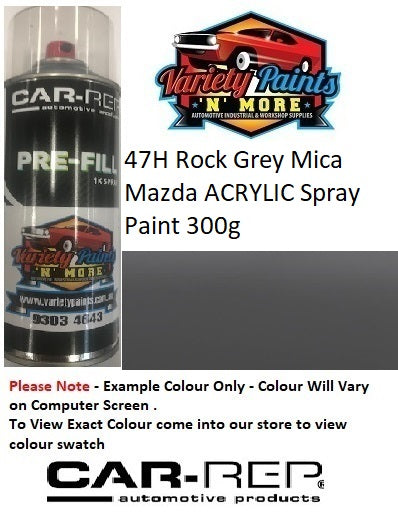 47H Rock Grey Mica Mazda ACRYLIC Spray Paint 300g