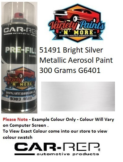 51491 Bright Silver Metallic Aerosol Paint 300 Grams G6401