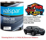 523 Cosmic Black Pearl Isuzu Valspar 4 Litres Performance Basecoat Paint Mix 888