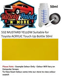 532 MUSTARD YELLOW Suitable for Toyota ACRYLIC Touch Up Bottle 50ml