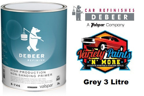 Debeers GREY High Production Non Sanding Primer 8-746 3 Litre