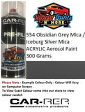 554 Obsidian Grey Mica / Iceburg Silver Mica ISUZU ACRYLIC Aerosol Paint 300 Grams