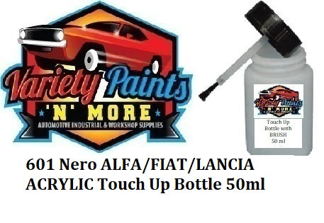 601 Nero ALFA/FIAT/LANCIA ACRYLIC Touch Up Bottle 50ml