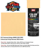 657 Savanah Beige BMW 320I 2005 Colourcoat Vinyl Aerosol 300 Grams