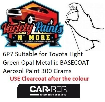 6P7 Suitable for Toyota Light Green Opal Metallic ACRYLIC Aerosol Paint 300 Grams