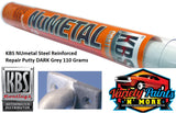 KBS NUmetal Steel Reinforced Repair Putty DARK Grey 110 Grams