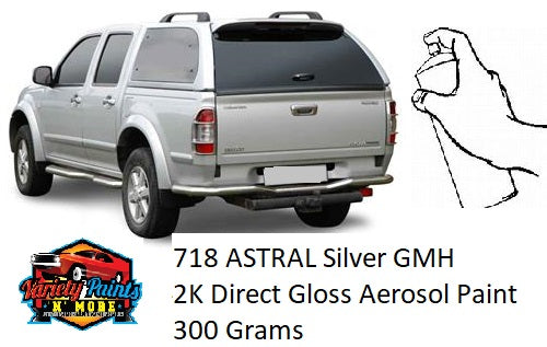 718/N605 Astral Silver Metallic GMH/ISUZU 2K Direct Gloss Aerosol Spray Paint 300 Gram