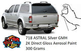 718/N605 Astral Silver Metallic GMH/ISUZU 2K Direct Gloss Aerosol Spray Paint 300 Gram