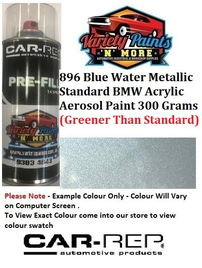 896 Blue Water Metallic VARIANT 1 BMW ACRYLIC Aerosol Paint 300 Grams