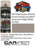 90T7183K Copper Metallic Kinetic Powdercoat MATT Spray Paint 300g 7183M (E1722)