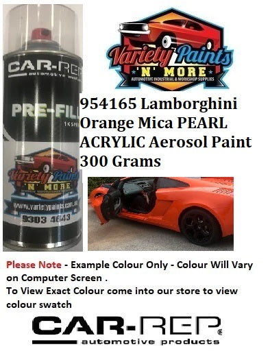 954.165 Lamborghini Orange Mica PEARL ACRYLIC Aerosol Paint 300 Grams