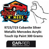 9723/723 Cubanite Silver Metallic Mercedes Acrylic Touch Up Paint 300 Grams