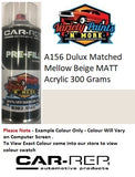 A156 Mellow Beige MATT Dulux Matched Aerosol Spray Paint Acrylic 300 Grams