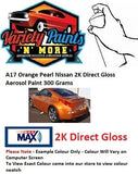 A17 Orange Pearl Nissan 2K Direct Gloss Aerosol Paint 300 Grams