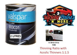 A1 Winter White Ford Standard Acrylic PAINT 2 LITRE Tin