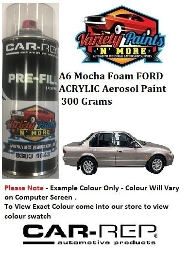 A6 Mocha Foam FORD ACRYLIC Aerosol Paint 300 Grams