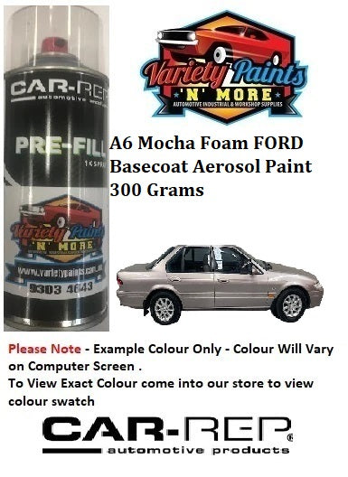 A6 Mocha Foam FORD BASECOAT Aerosol Paint 300 Grams