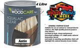 Haymes Aqualac GP Clear Varnish Satin 4 Litre Variety Paints N More