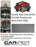 Anodic Slate Grey SATIN GY218A Powdercoat Spray Paint 300g