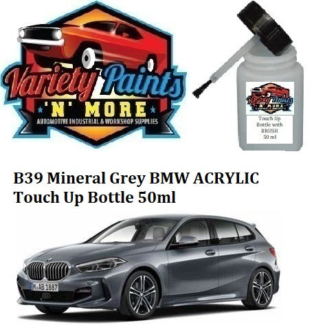 B39 Mineral Grey BMW Acrylic Touch Up Bottle 50ml