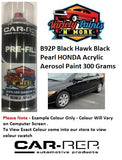 B92P Black Hawk Black Pearl HONDA Acrylic Aerosol Paint 300 Grams