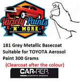 181 Grey Metallic Basecoat Suitable for TOYOTA Aerosol Paint 300 Grams