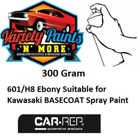 601/H8 Ebony Suitable for Kawasaki BASECOAT Spray Paint 300g