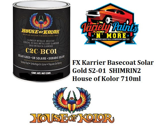 FX Karrier Basecoat Solar Gold S201 SHIMRIN2  House of Kolor 710ml