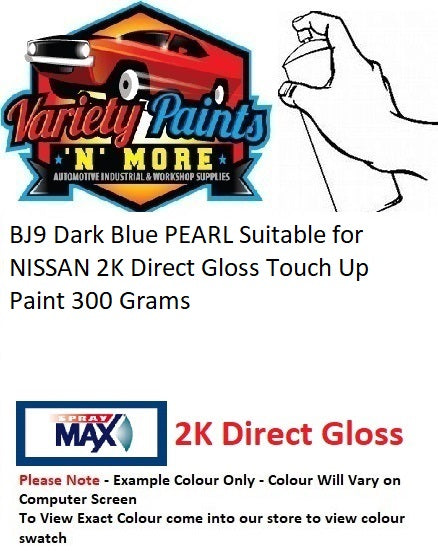 BJ9 Dark Blue PEARL Suitable for NISSAN 2K Direct Gloss Touch Up Paint 300 Grams