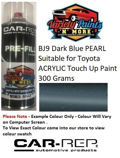 BJ9 Dark Blue PEARL Suitable for NISSAN ACRYLIC Touch Up Paint 300 Grams