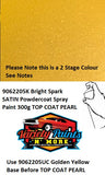 9062205K Bright Spark Dulux SATIN Powdercoat Spray Paint 300g TOP COAT PEARL