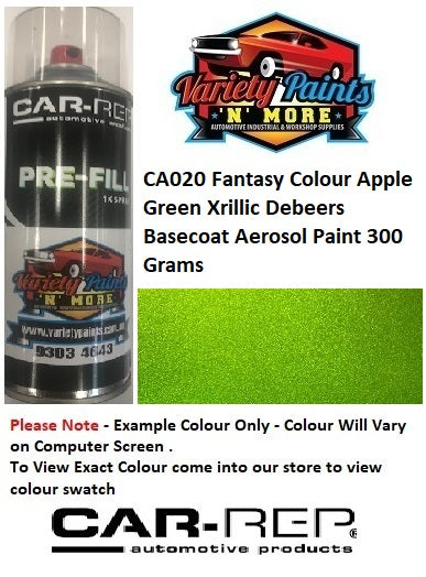 CA020 Fantasy Colour Apple Green Xrillic Debeers Basecoat Aerosol Paint 300 Grams