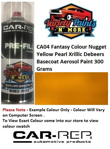 CA04 Fantasy Colour Nugget Yellow Pearl Xrillic Debeers Basecoat Aerosol Paint 300 Grams
