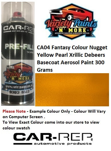 Fantasy Colour CA04 Nugget Yellow Pearl  Debeers Basecoat Aerosol Paint 300 Grams