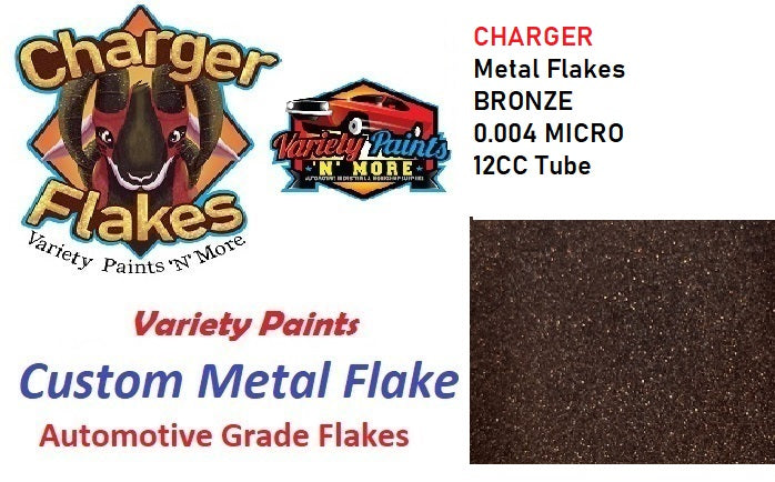 CHARGER Metal Flakes Bronze 0.004 Micro 12cc Tube