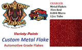 CHARGER Metal Flakes Fire Red 0.004 Micro 12cc Tube