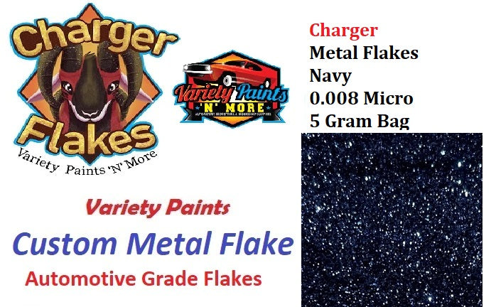 Charger Metal Flakes Navy 0.008 Micro 5 Gram Bag