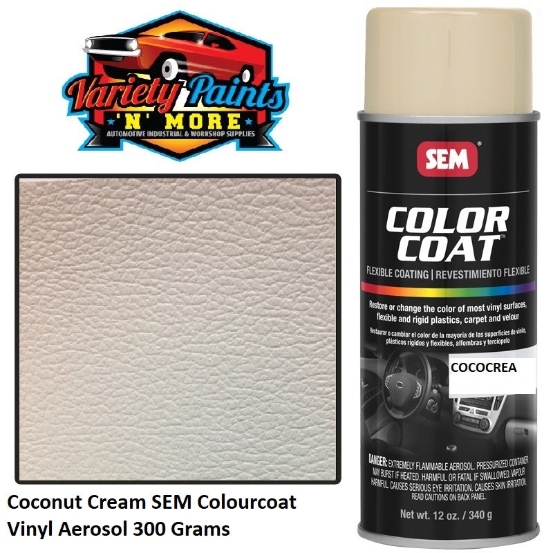 Coconut Cream SEM Colourcoat Vinyl Aerosol 300 Grams