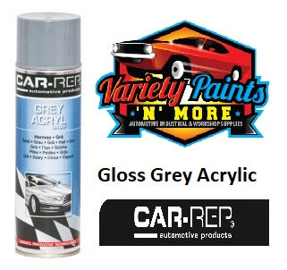 Car-Rep Acrylic Gloss GREY Coat Aerosol 500ml CR01005