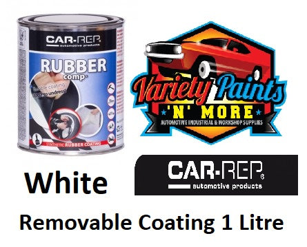 Car Rep Rubber Comp White Removable Coating 1Lt Variety Paints N More