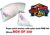 Paper paint strainer with nylon mesh FINE 190 Micron BOX OF 250