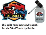 CS / W32 Fairy White Mitsubishi Acrylic 50ml Touch Up Bottle