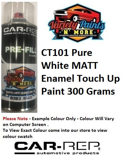CT101 Pure White MATT Enamel Touch Up Paint 300 Grams 1IS 103