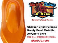Charger Bright Orange Kandy Pearl Metallic Acrylic 1 Litre