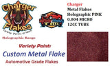 Charger Metal Flakes Holographic Pink 0.004 Mini 12cc Tube