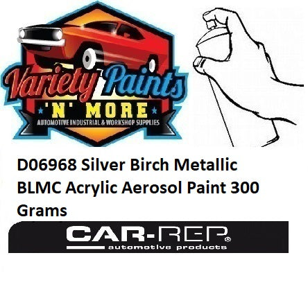 D06968 Silver Birch Metallic BLMC Acrylic Aerosol Paint 300 Grams