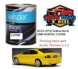 D153 /871J Yellow Devil GMH Acrylic Gloss 2 LITRE