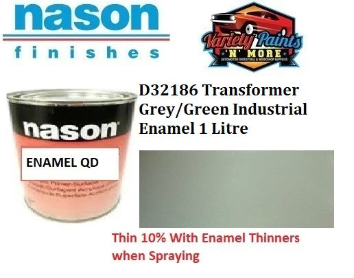 D32186 Transformer Grey/Green Industrial Enamel 1 Litre