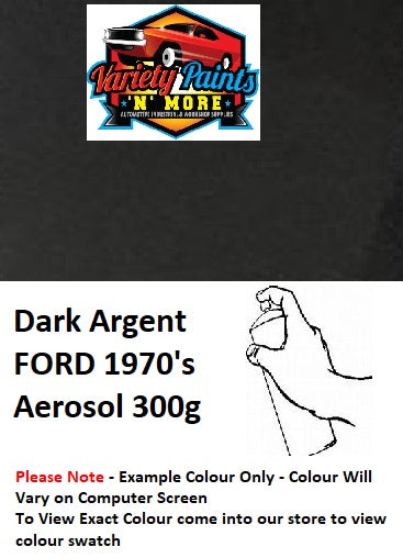 D13408 Deep Argent FORD 1970's Acrylic Aerosol Paint 300 Grams